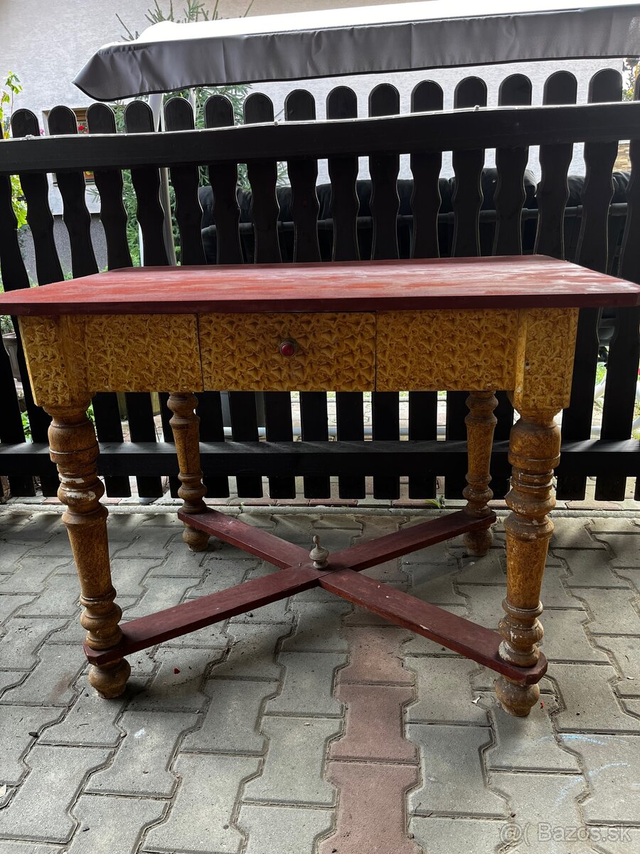 Predám starožitnú lavicu + stôl - 6