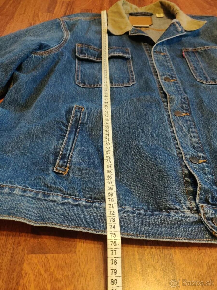 Levi’s Premium džínová bunda / worker (chore) jacket – L - 6