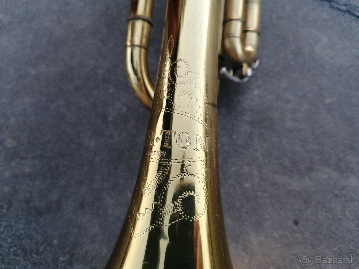 Predám starožitná trubka Cor ton - 6