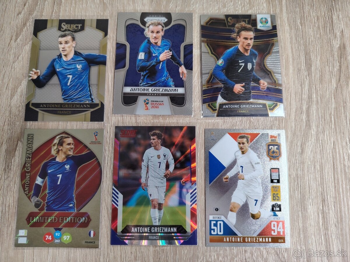 Griezmann, Suarez, de Jong - futbalové kartičky - 6