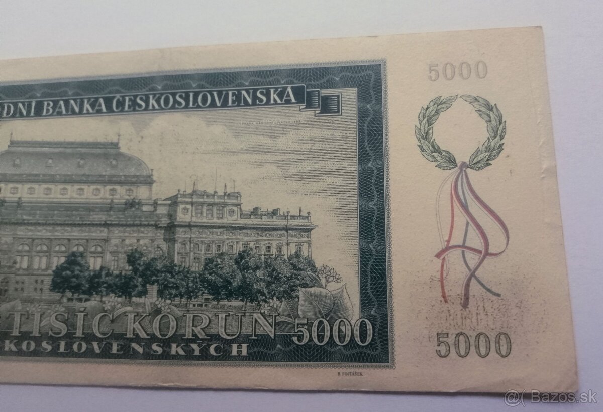 Bankovka 5000 korún. - 6