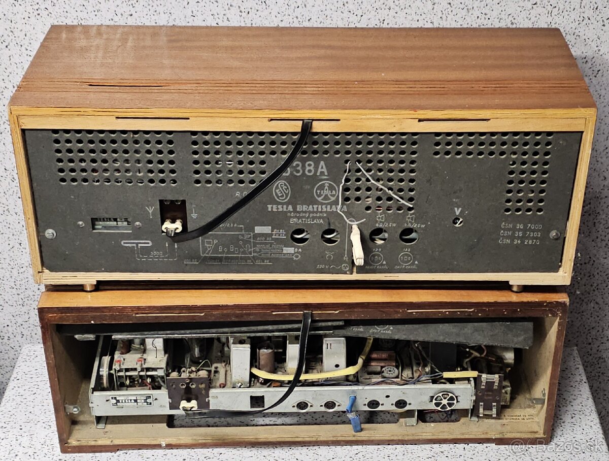 2x STEREODIRIGENT 》TESLA 538A 》Starožitné elektronkové radio - 6