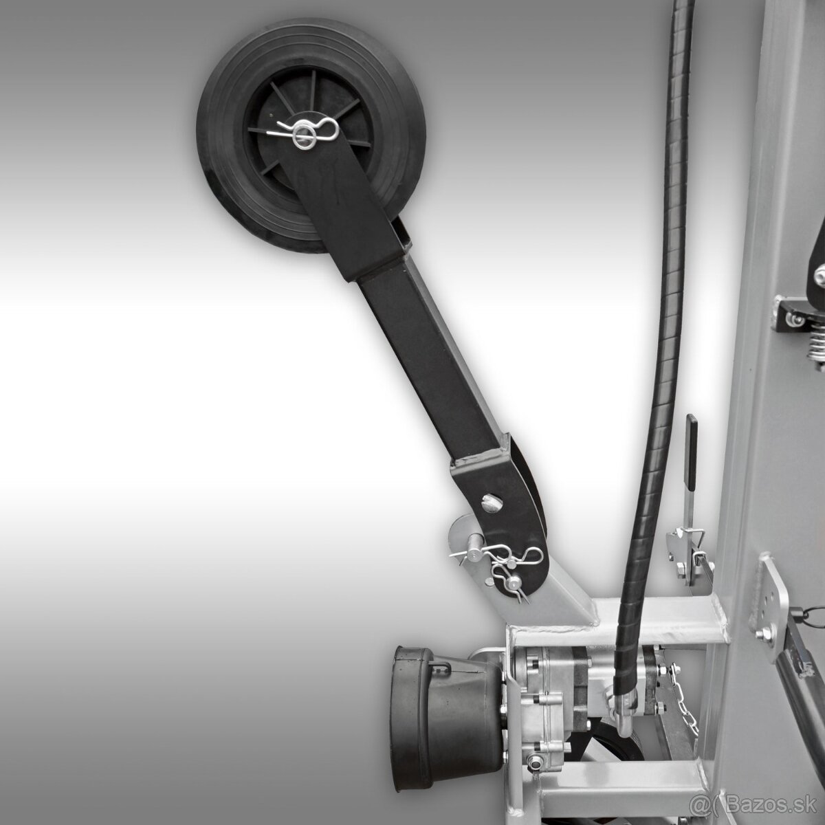 Štiepačka dreva Jansen TS-30, 30 t (PTO), stojaca, so zdvihá - 6