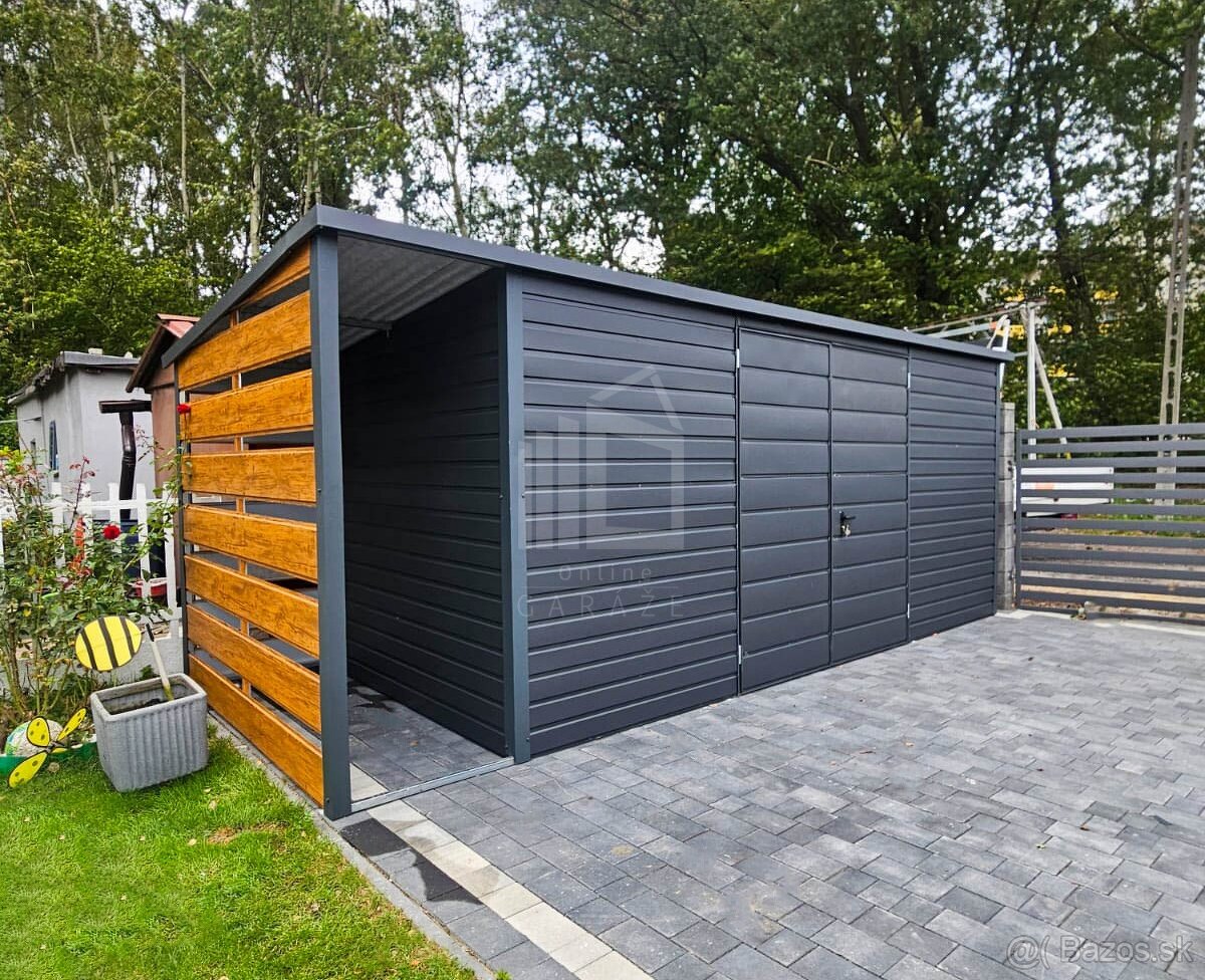 Záhradný domček 3,5x2, antracit - 6