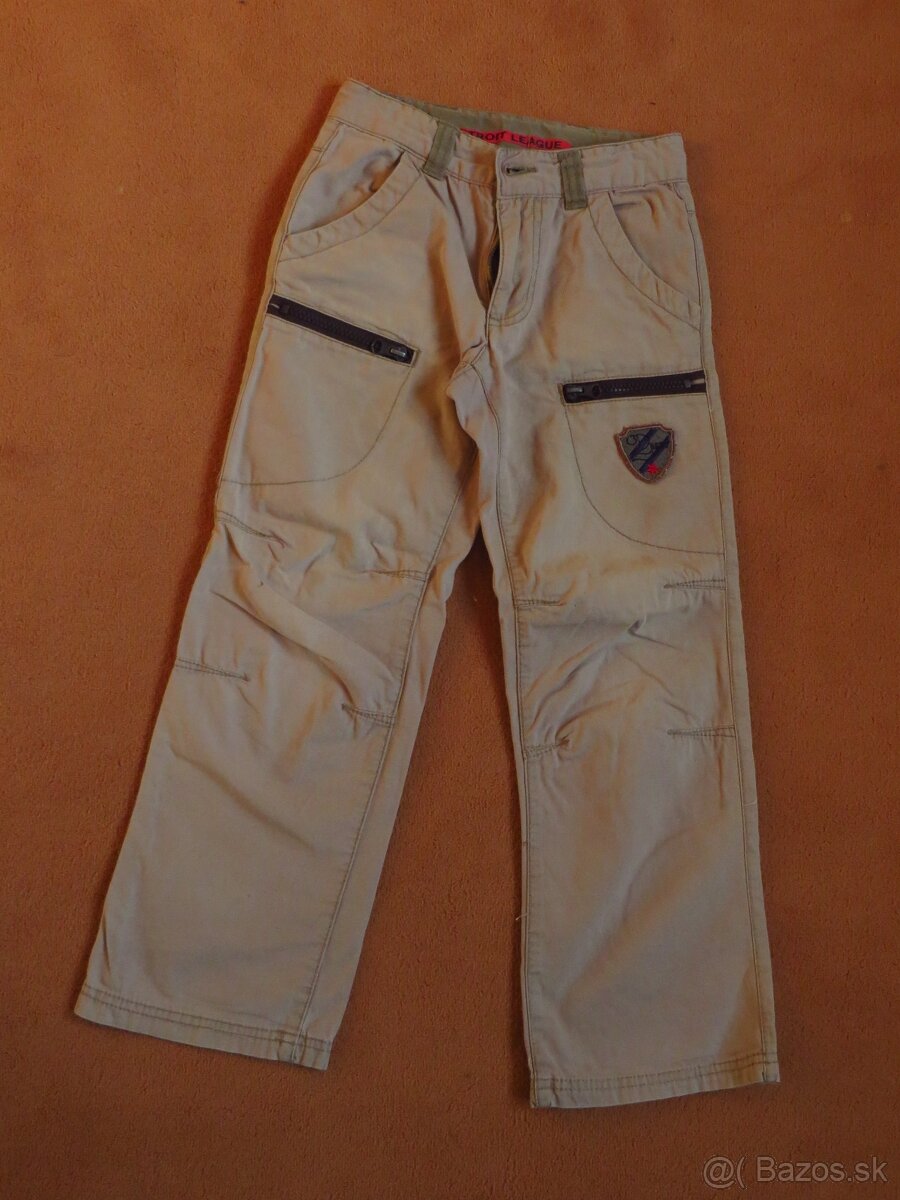 2x Chlapčenské kapsáče s regulov. pásom - veľ. 128 - 6