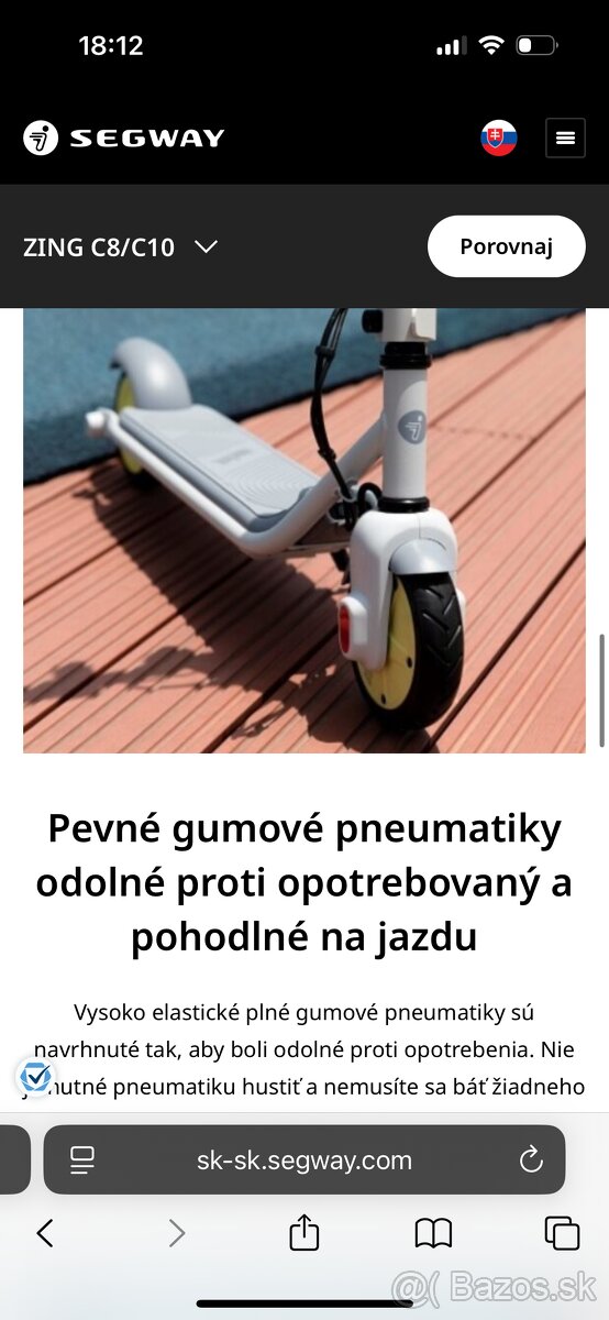 Detská elektrická kolobežka Ninebot - 6