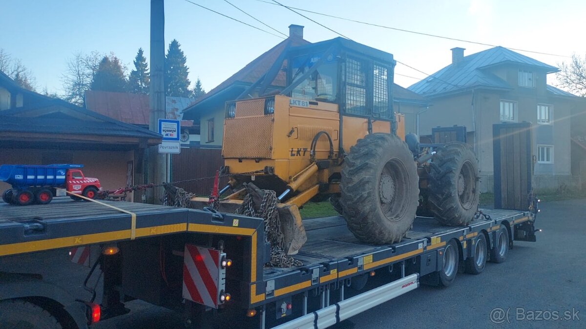Preprava strojov, nadrozmerná preprava, podvalník, plato - 6