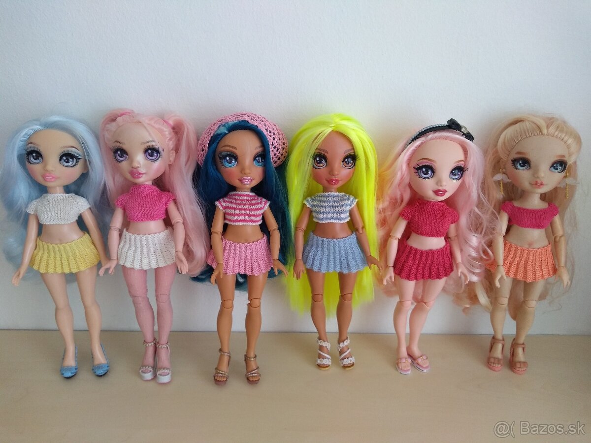 letné šaty s bodkami na bábiky barbie ken RH klobúk kabelka - 6