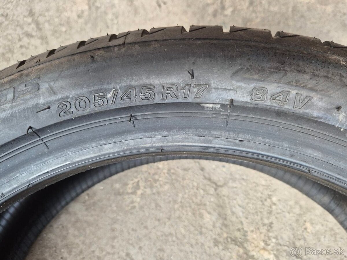 205/45r17 letné 4 ks BRIDGESTONE - nejazdené - 6