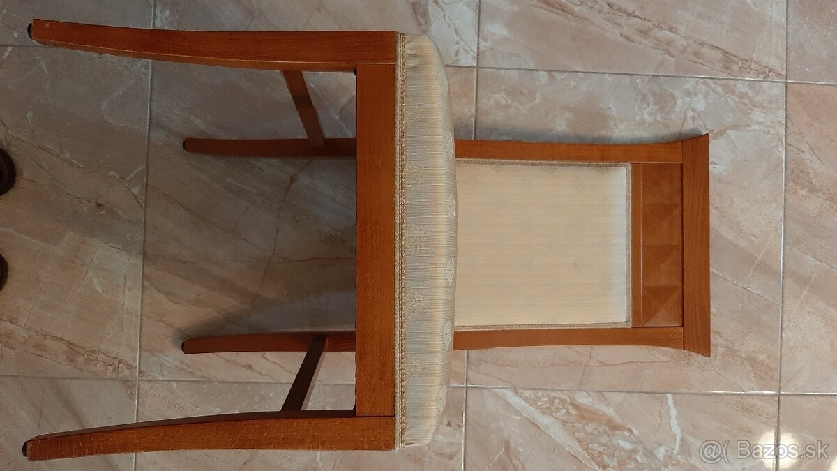 Štýlový stol so stolickami SELVA masiv čerešňa-ZNIZENA CENA - 6