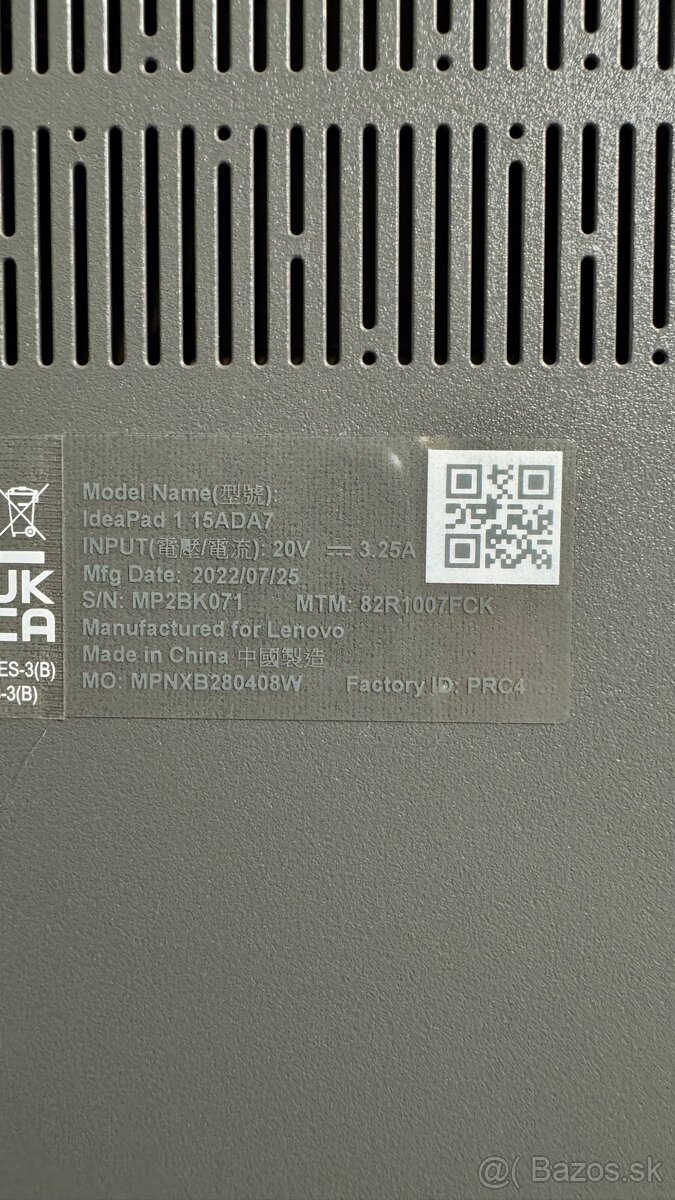 Nový Notebook Lenovo IdeaPad 1 15ADA7 - 6