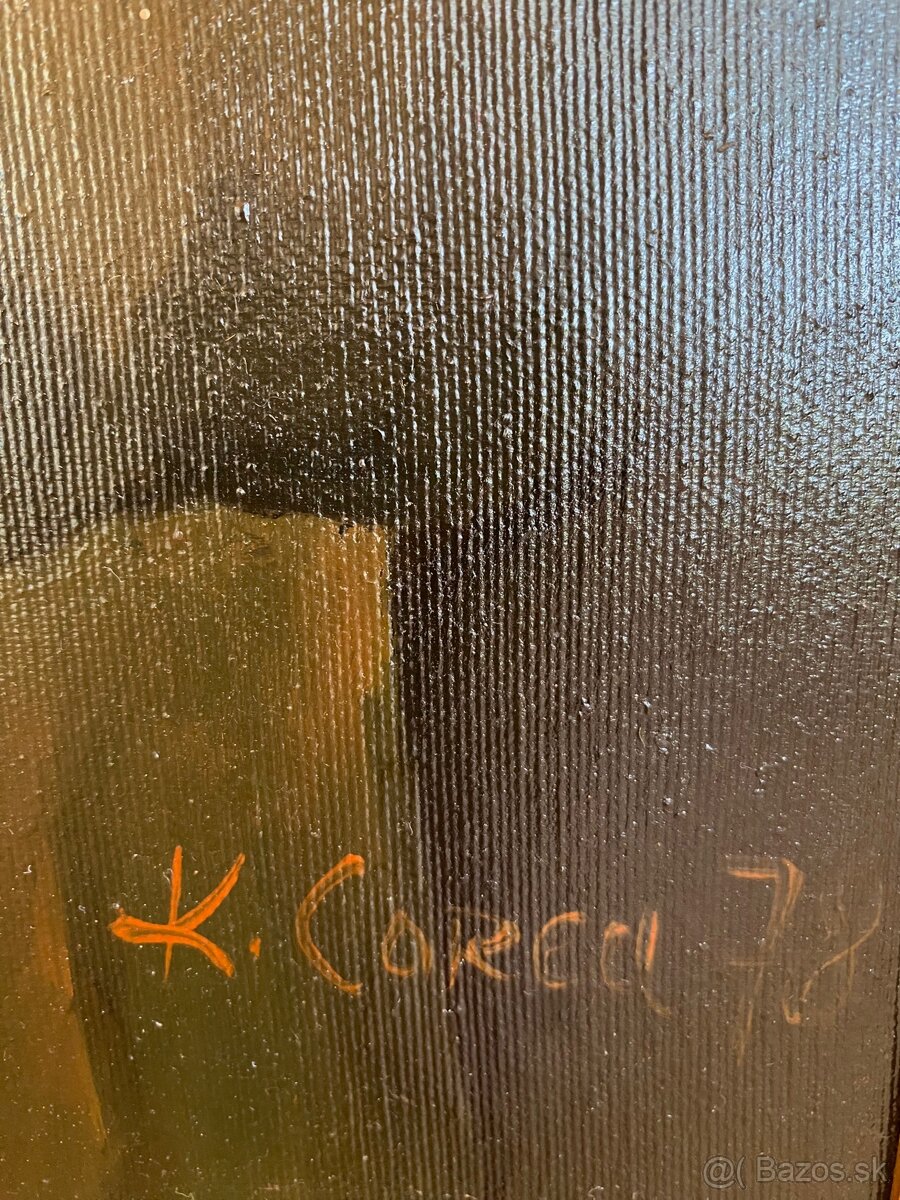 Starý krásný obraz, olejomalba na plátně - 6