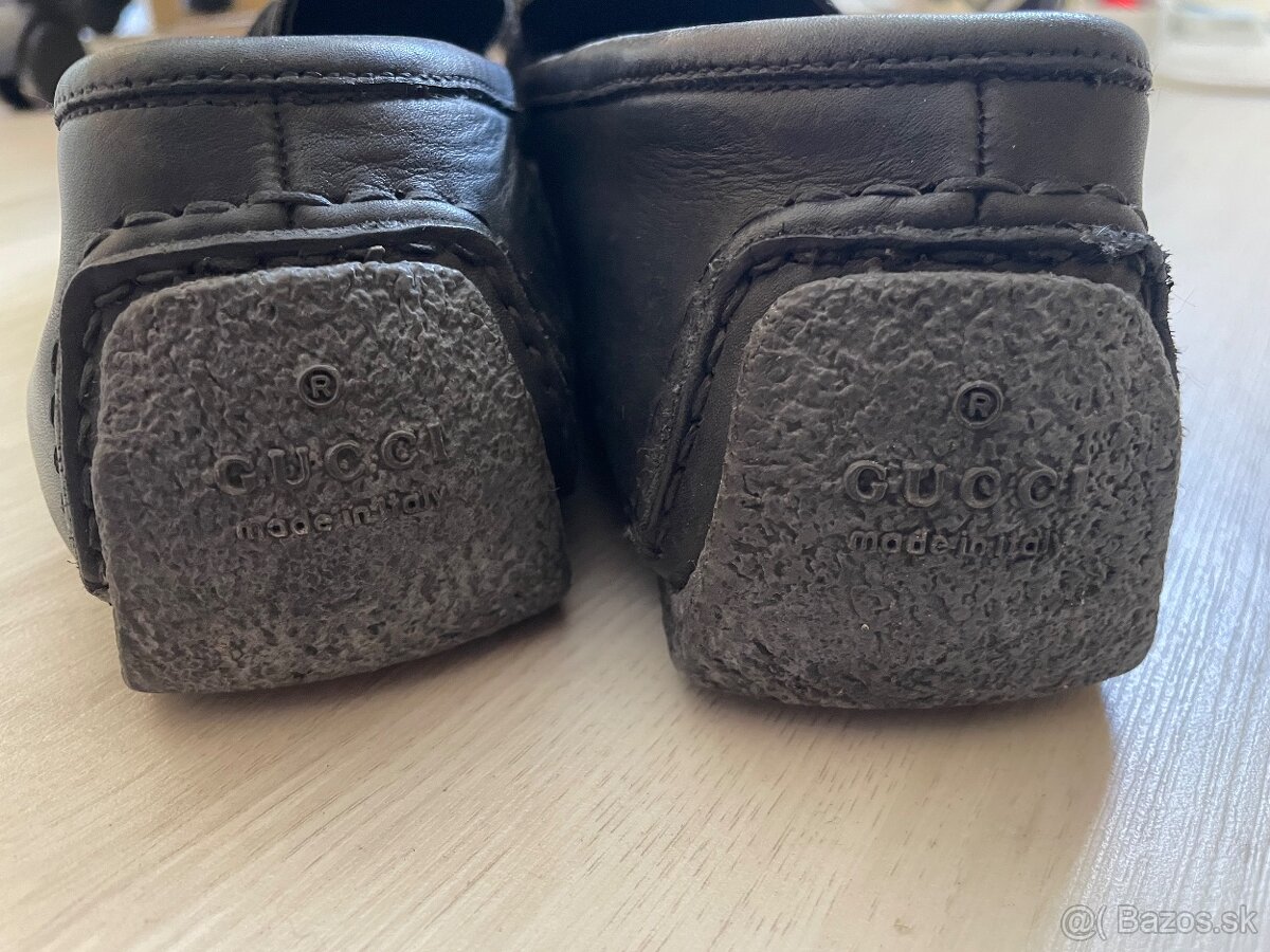 Original Gucci Kozene Topanky - 39.5 - 6