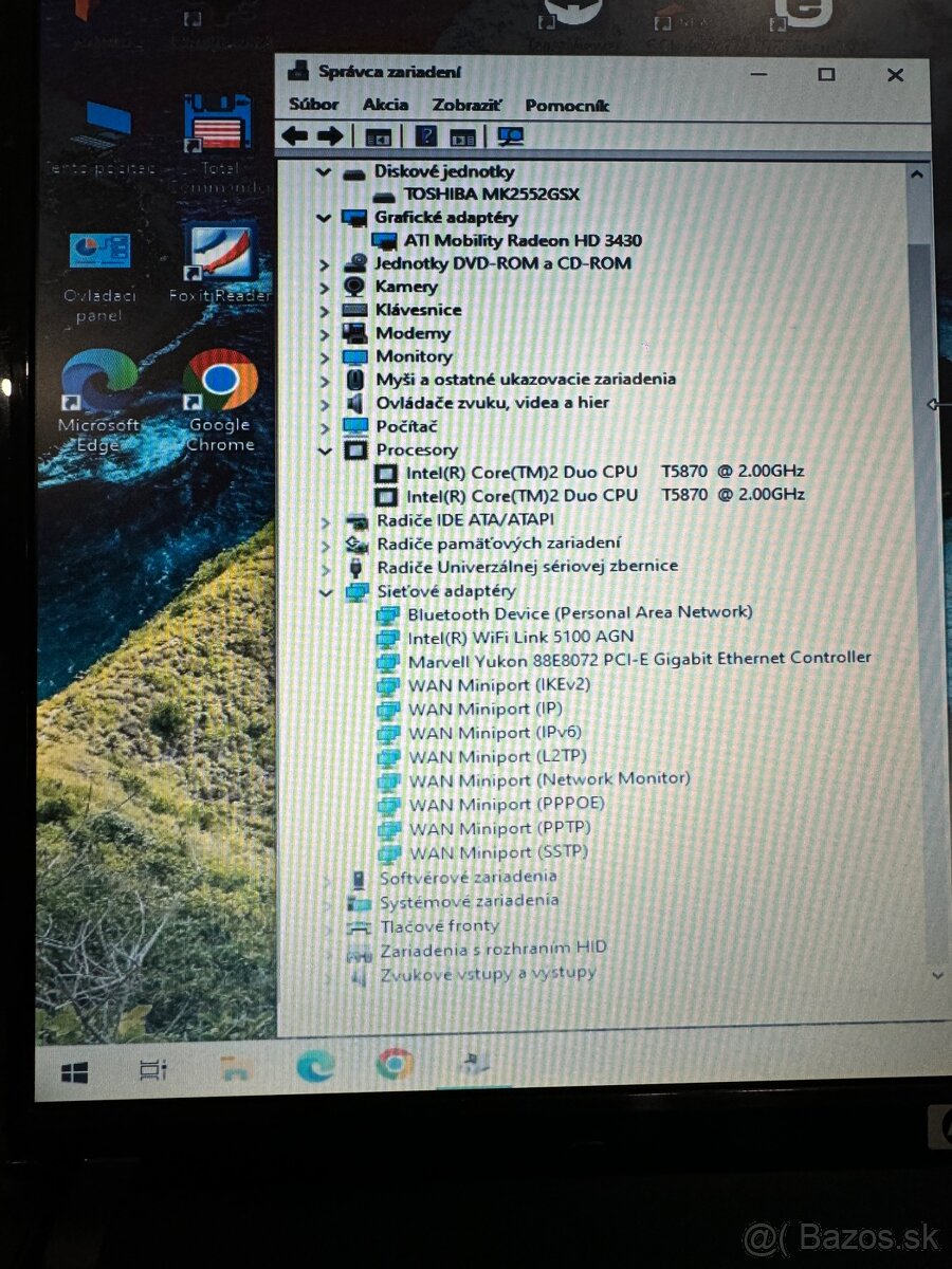17” notebook HP COMPAQ 6830s, OFFICE + ESET, výborný stav - 6