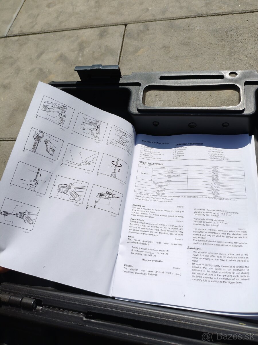 Makita M8700 Elektropneumatické vŕtacie kladivo - 6
