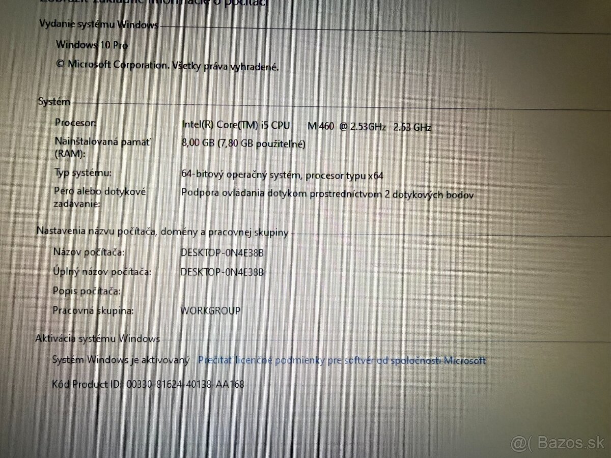 Notebook Lenovo ThinkPad T510i – 15,6", i5, 8GB RAM, 250GB - 6