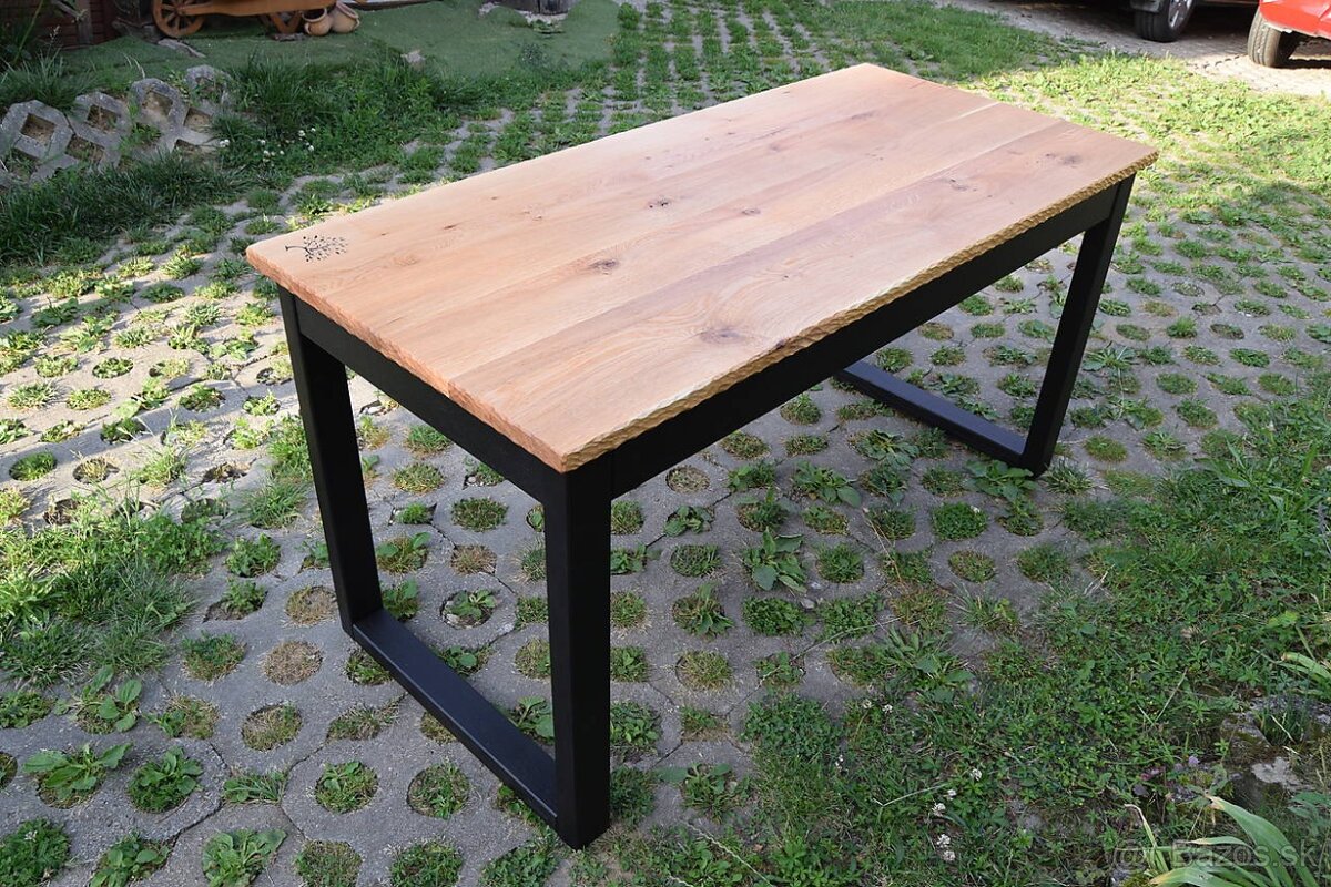 Drevený stôl masív - dub, jaseň - 6