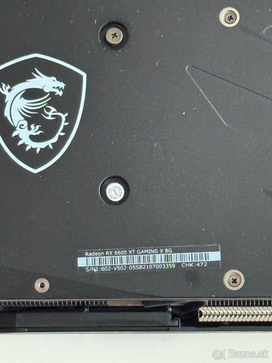MSI Radeon RX 6600XT Gaming X - 8GB - 6