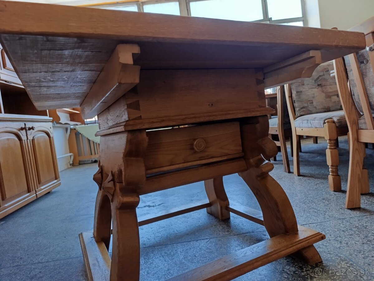 Masivní dubový stůl - 6