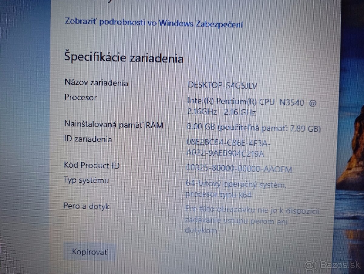 rozpredám na diely notebook Hp 15 - r261nc - 6