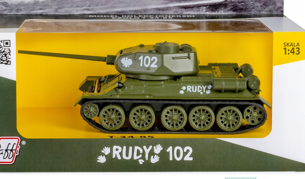 Tank T34 1:43 zelený - 6