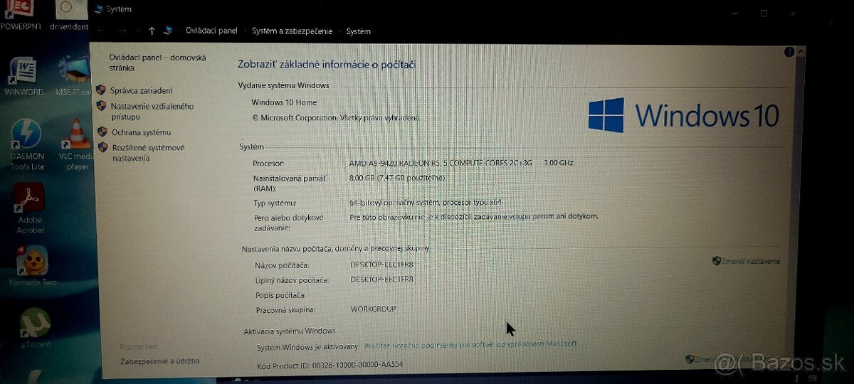 Predám Notebook HP - 6