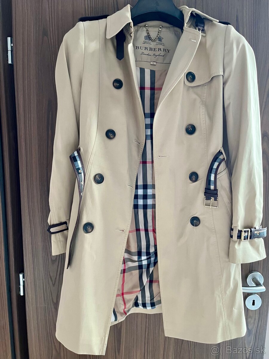 BURBERRY kabát - krásne prepracovaný - 6