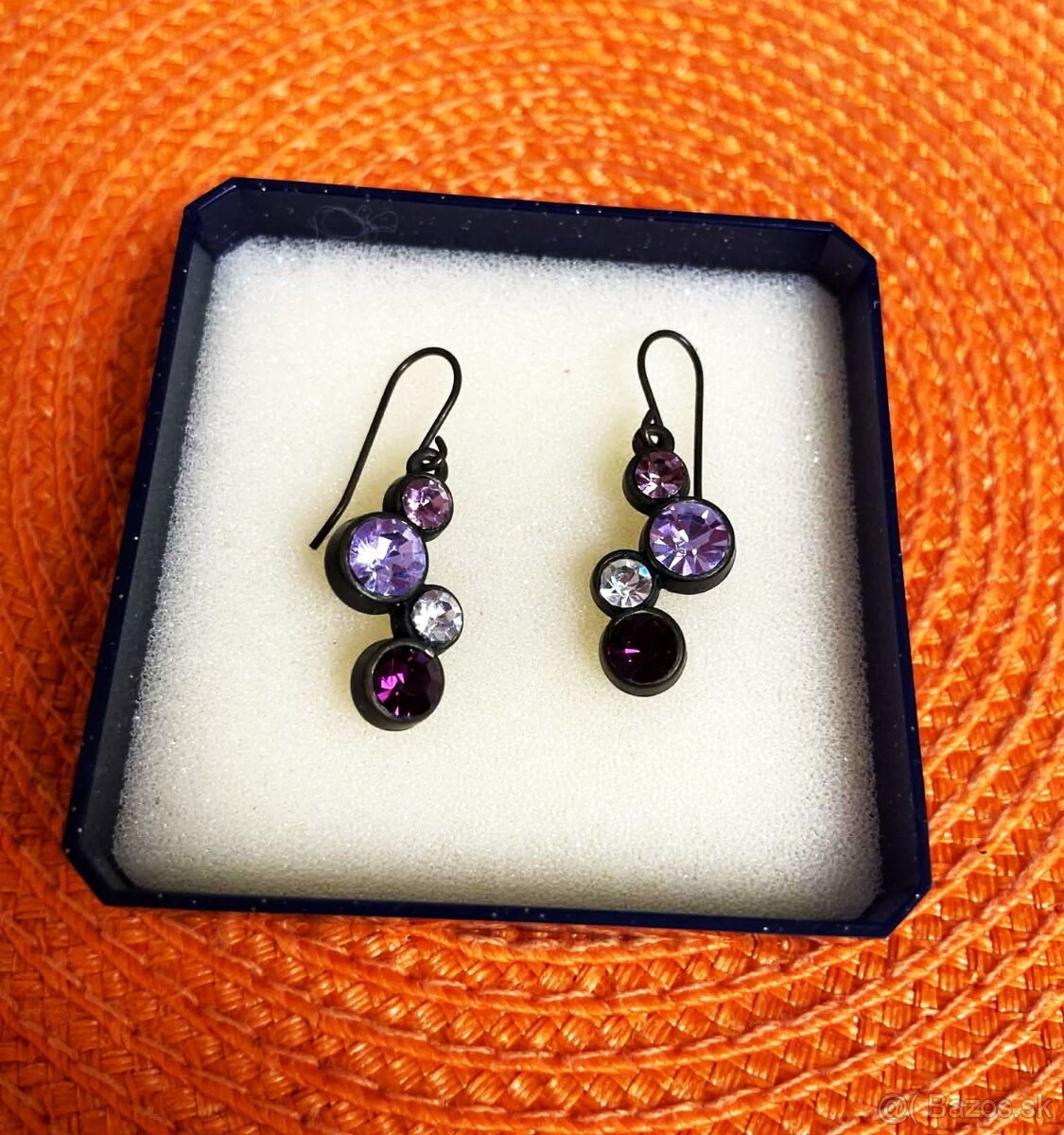 Starožitné náušnice - napichovačky - 6