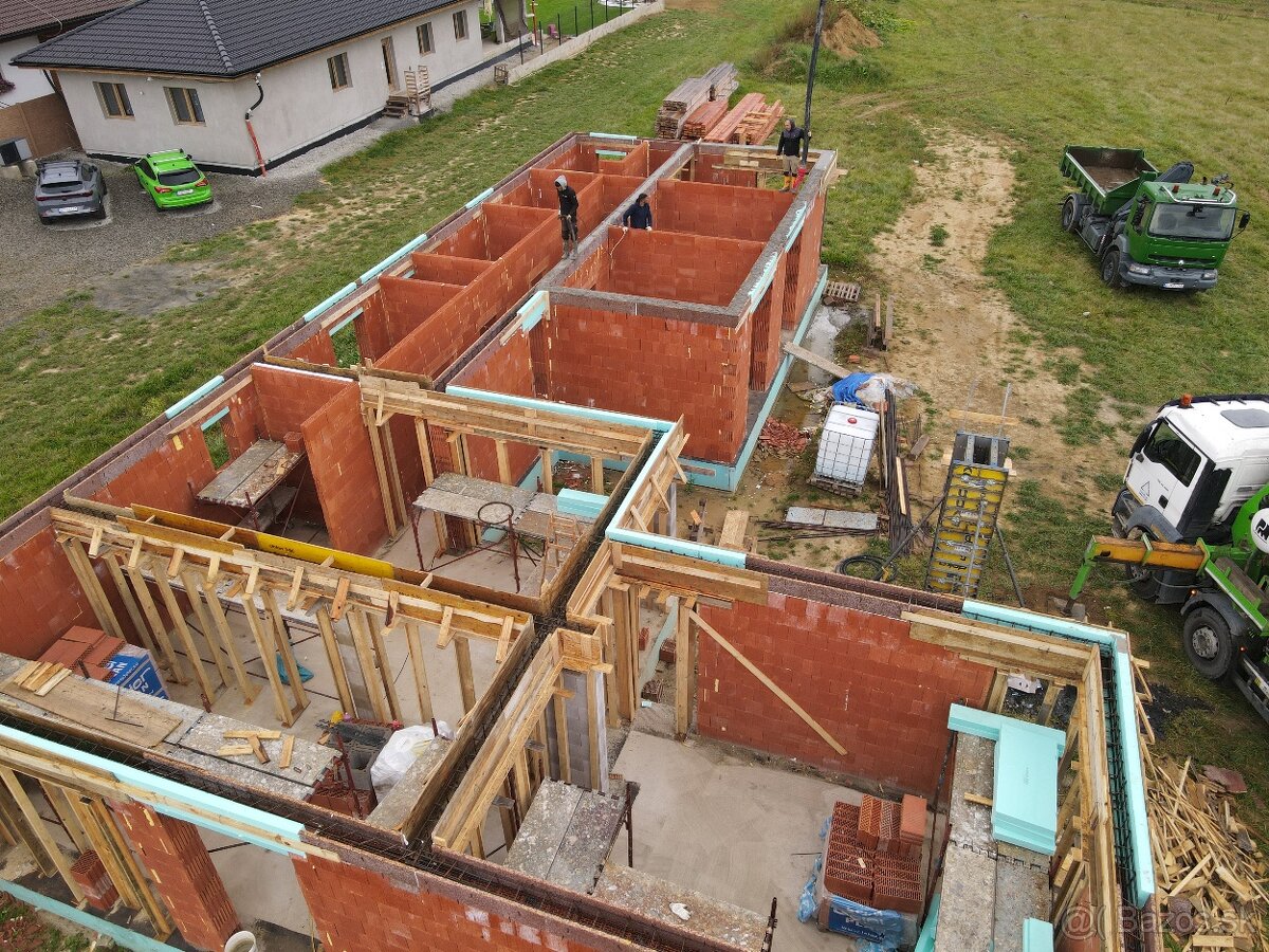 Dom na kľúč, murivo, základová doska, stavebné práce - 6