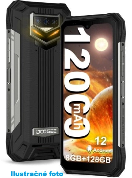 DOOGEE S89 8/128GB, 12000 mAh batéria, Cierny - 6