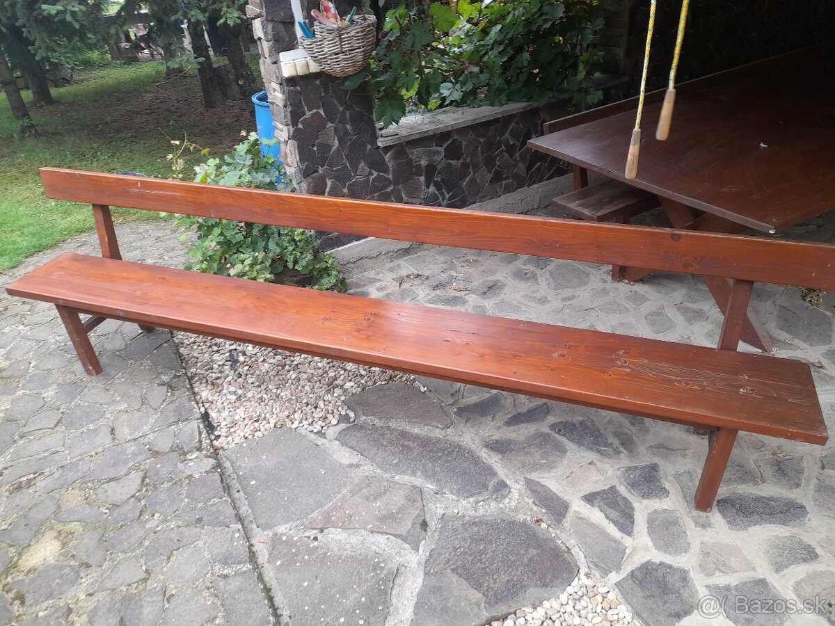 Zahradny stol a lavice - 6