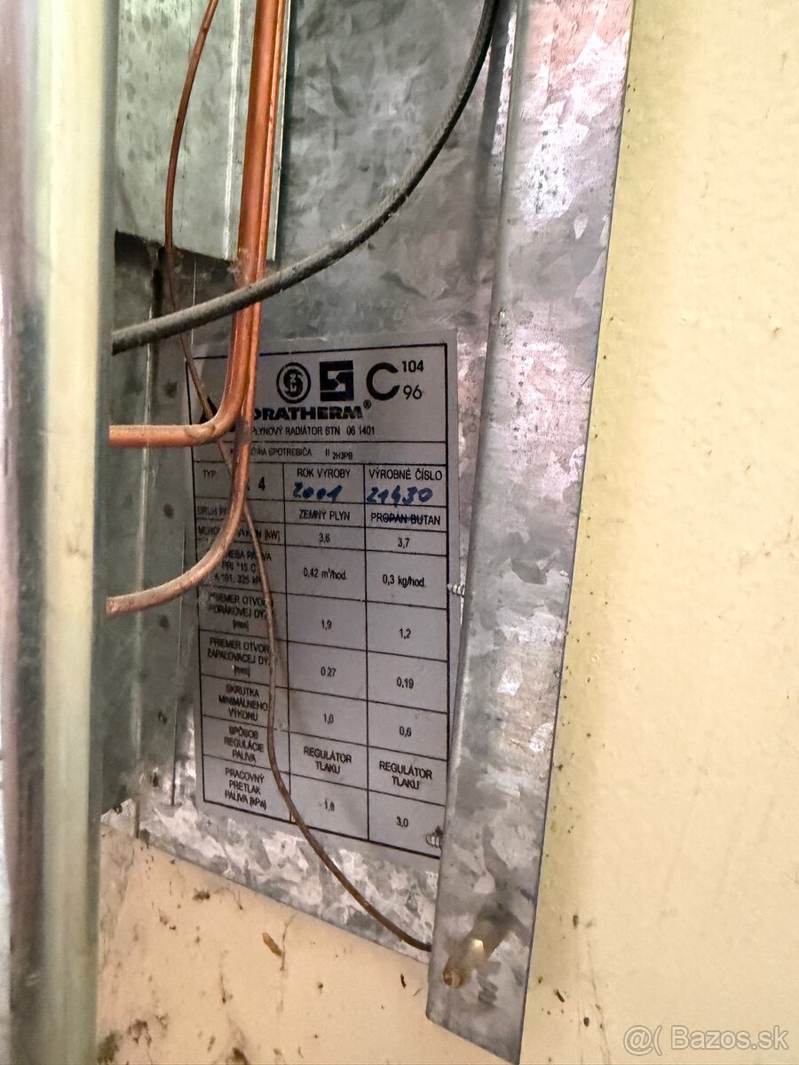 MODRATHERM plynovy radiator / gamatky - 6