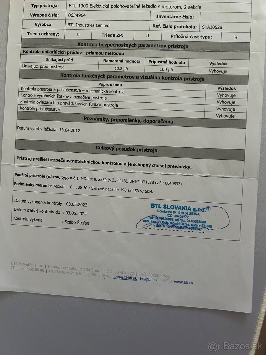 Predam PLNE FUNKCNE elektricky polohovatelne masazne lehatko - 6