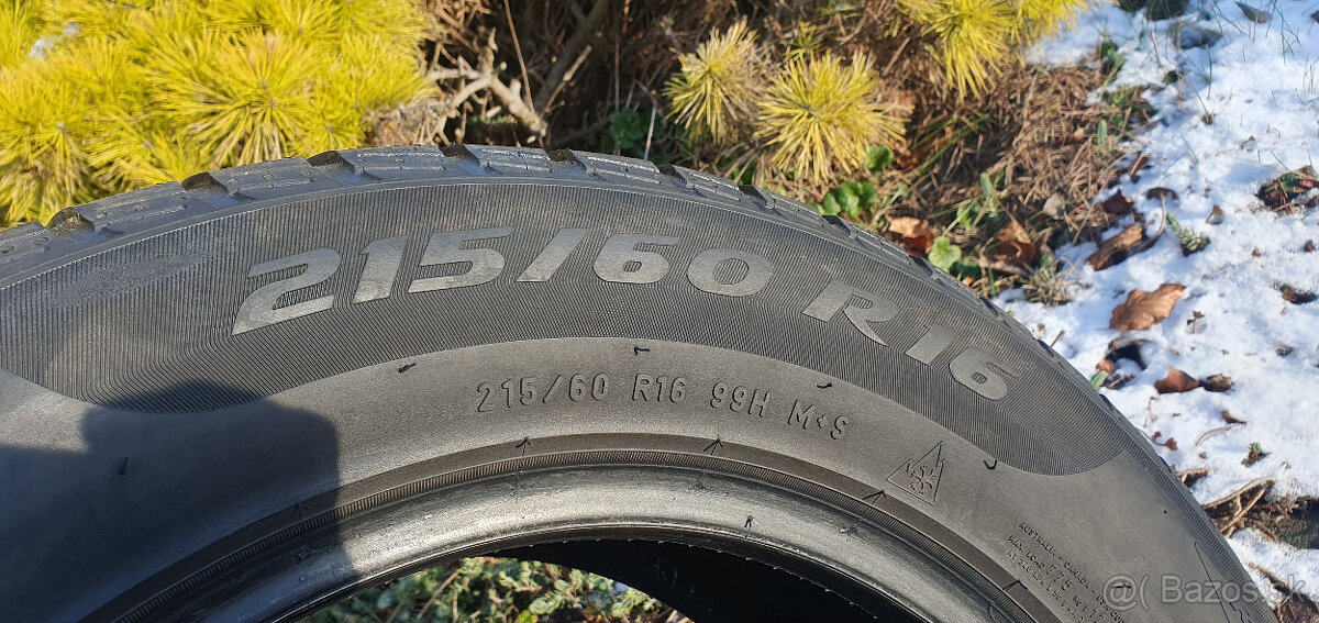 PIRELLI , DOT 21, ZIMNE, CELOROCNE, 215/60 R16 - 6
