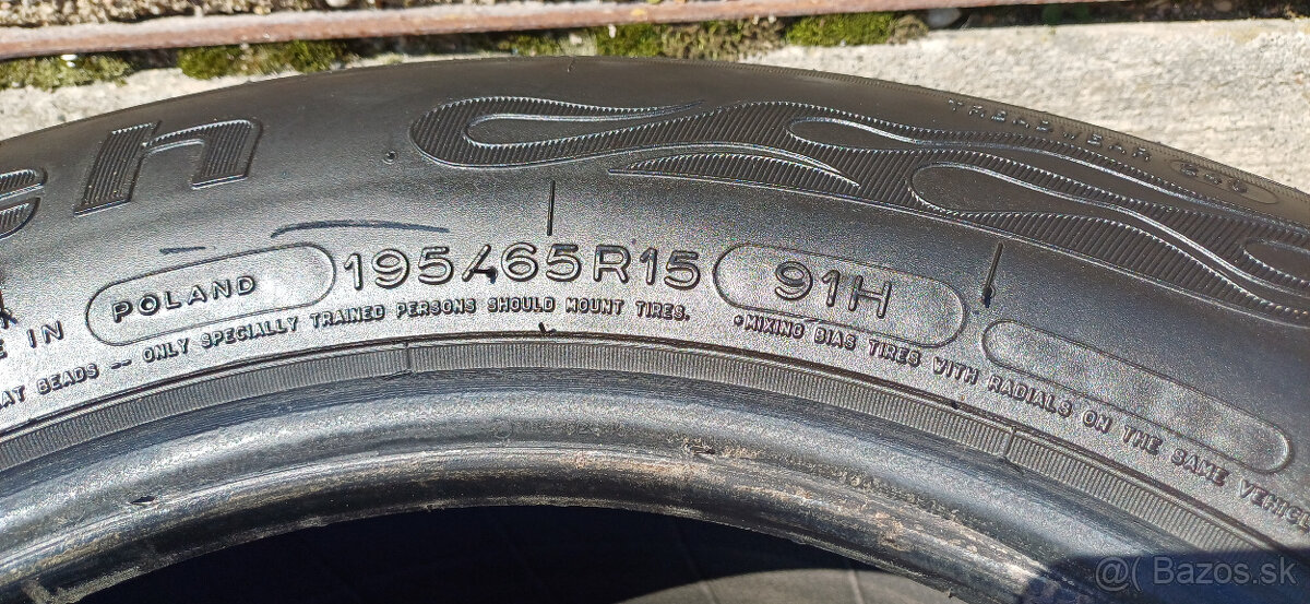 Predám LETNÉ PNEUMATIKY 195/65 r15 91H - 6