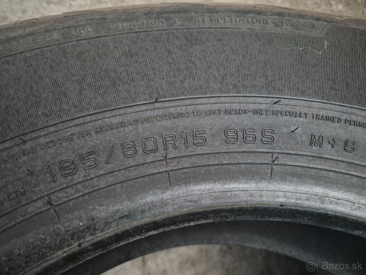 195/80r15 celoročné 4 ks GOODYEAR - nejazdené - 6
