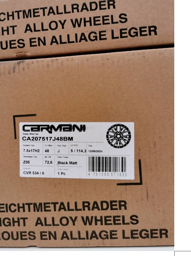 Nové Kia Carmani Ludwig 7,5X17 ET48 5x114,3 Alu 1250 - 6