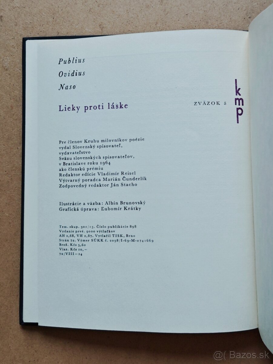 Publius Ovidius Naso - LIEKY PROTI LÁSKE - 6