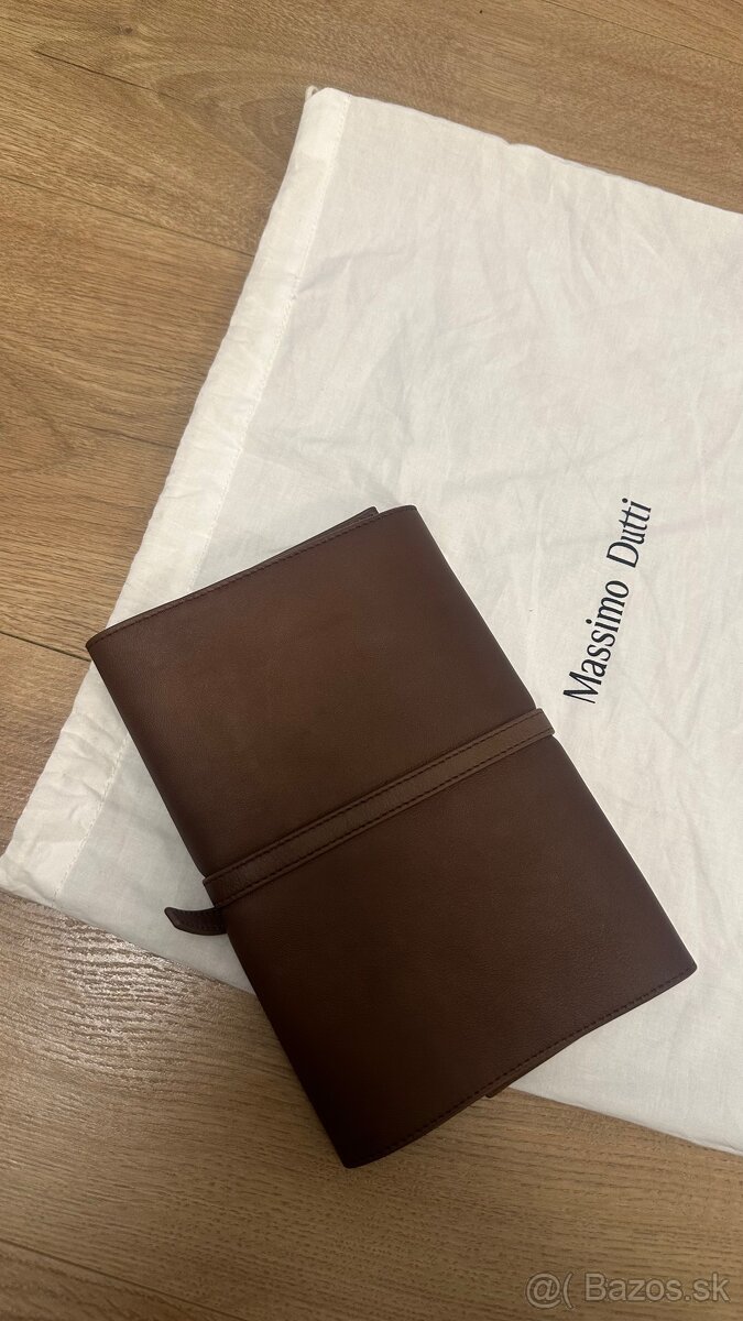 Massimo Dutti kožená malá listová kabelka - 6