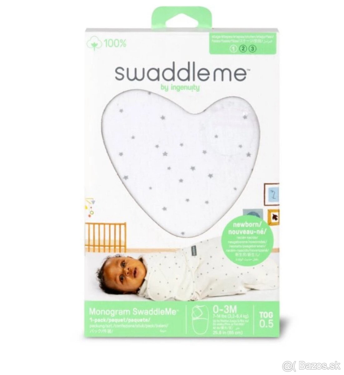 Zavinovačka SwaddleMe sivá 2 ks - 6