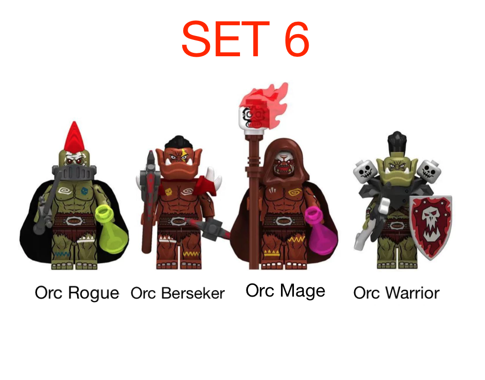 Mix postavičiek - typ lego - nové, nehrané - 6