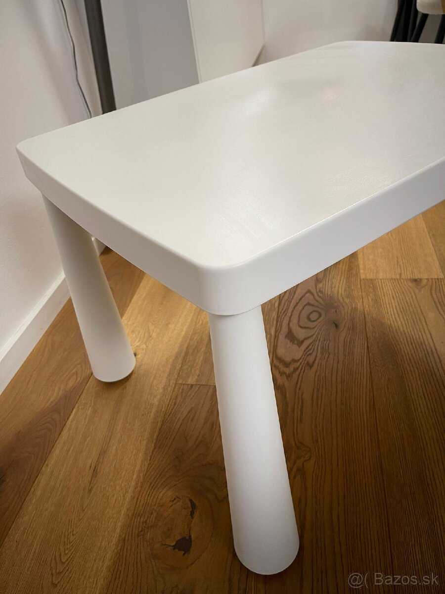 Detsky nový IKEA stolík, stolička, taburet MAMMUT - 6