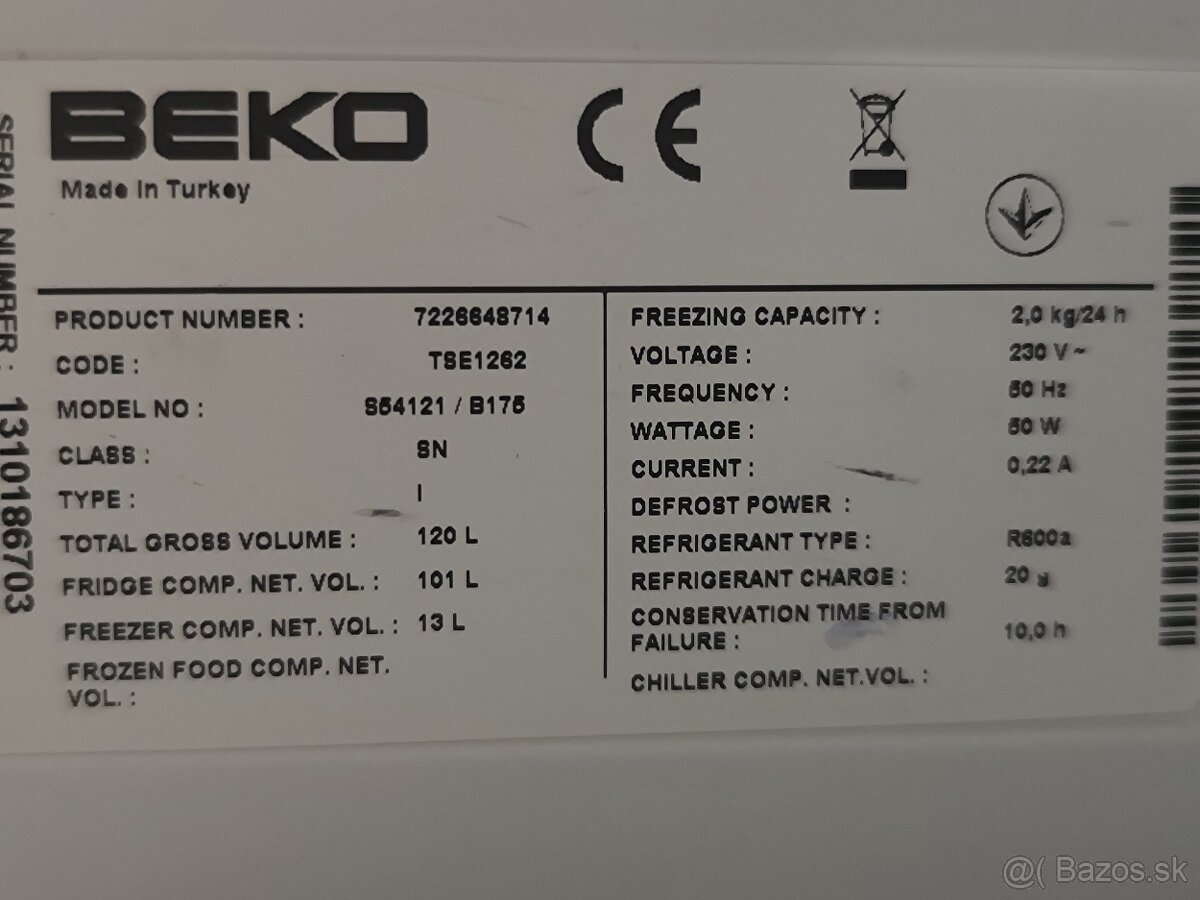 Beko chladnicka s mraznickou - 6