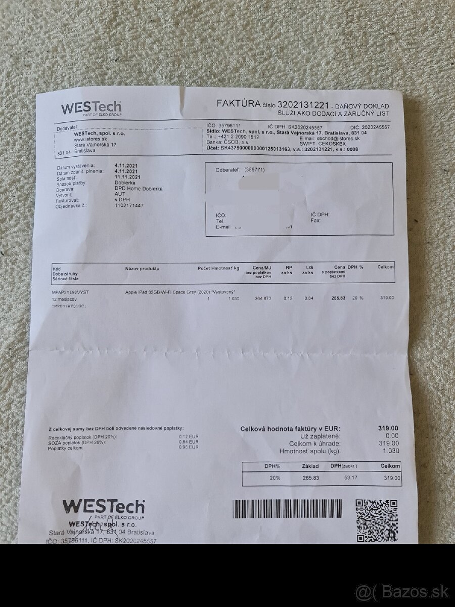 Apple Ipad 8th Gen. + Príslušenstvo - 6
