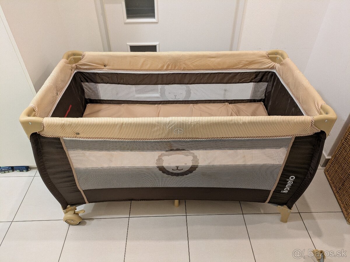 Cestovná postielka Lionelo Sven Plus (hnedá) - 6
