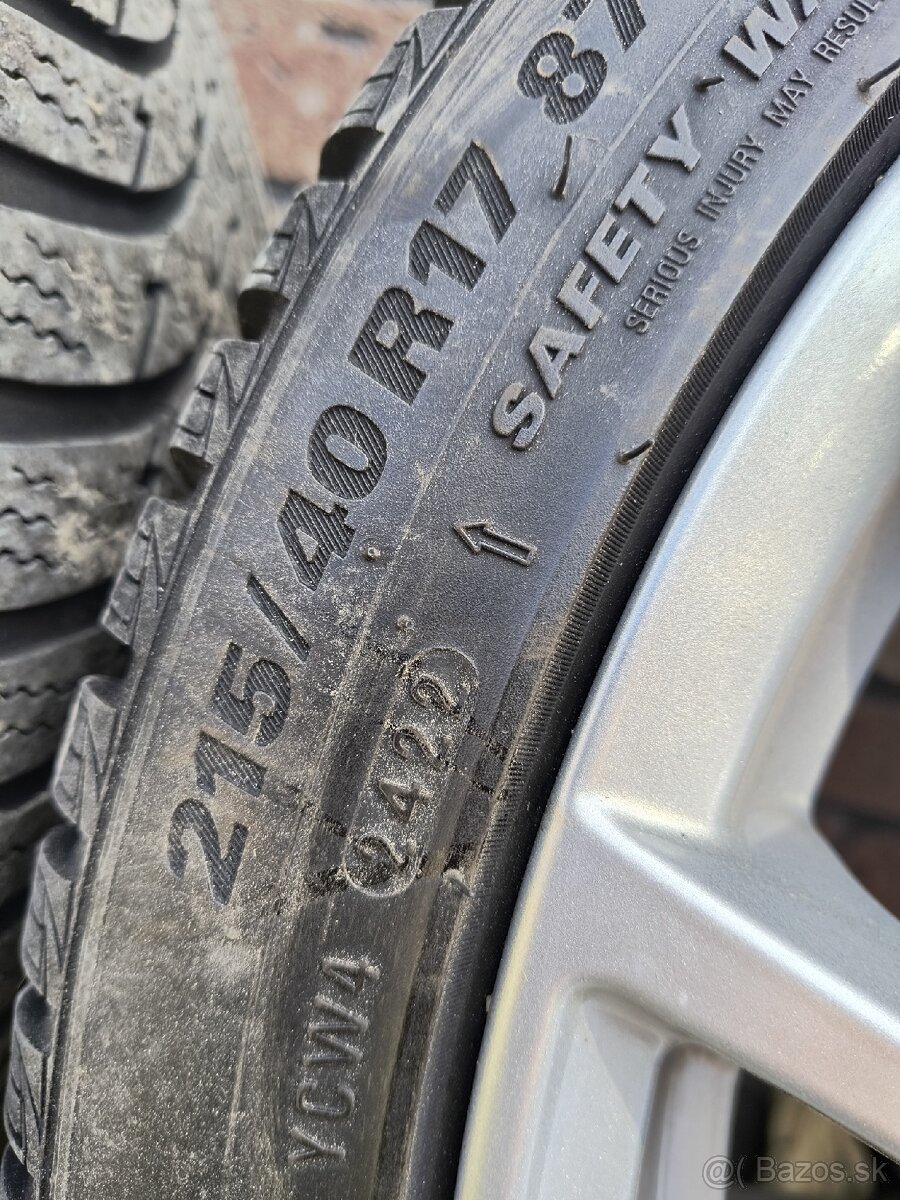 Zimná sada Borber 5x100r17 et40 - 6