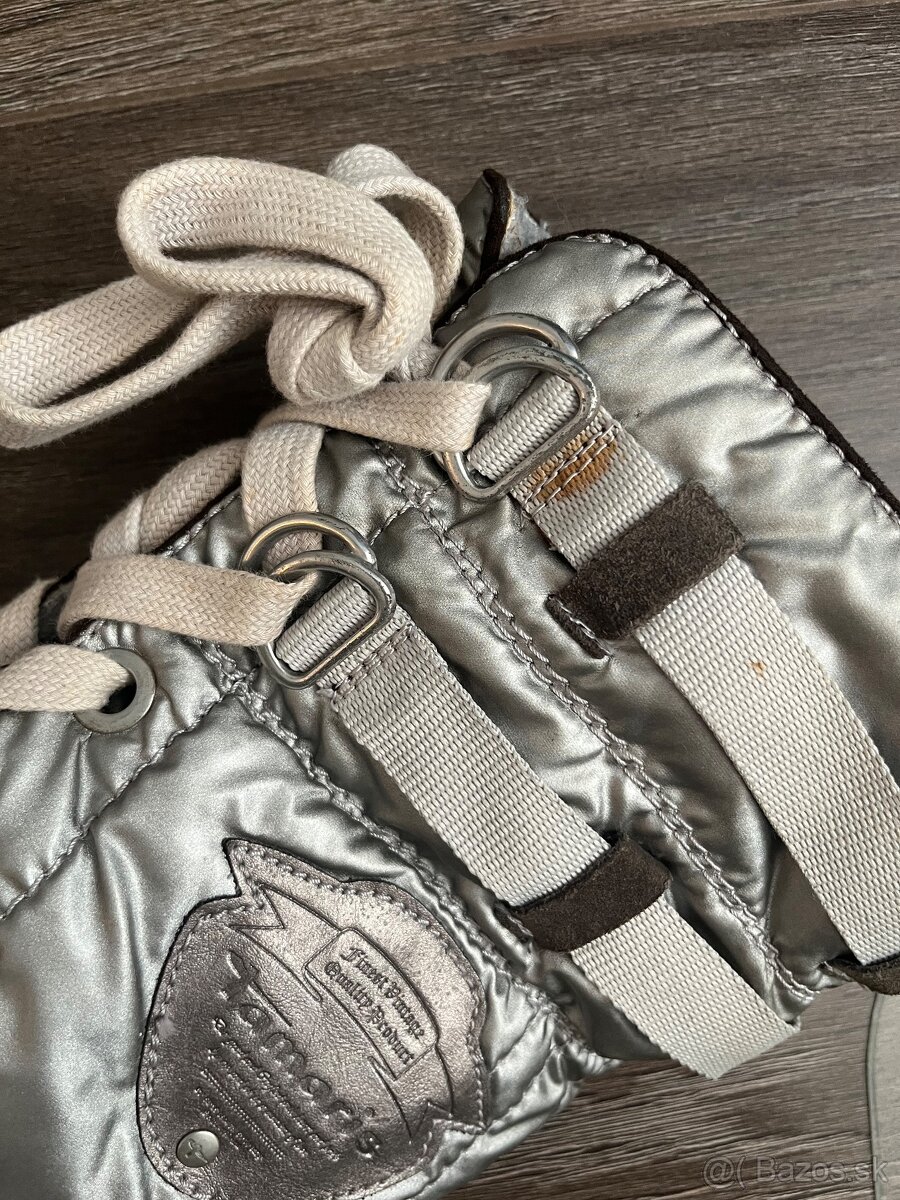 Tammaris damske vysoke zateplene cizmy snehule 39 strieborne - 6