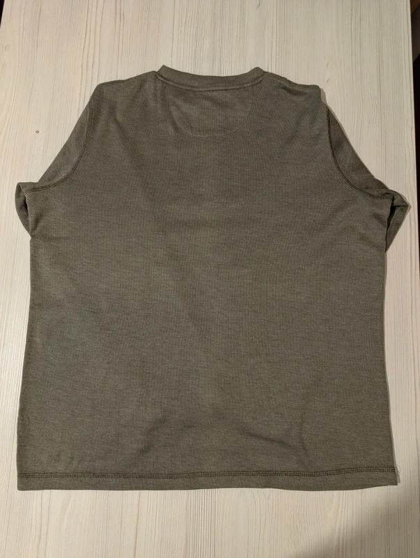 Henley LongSleeve olivovo zelené tričko s gombíkmi Denver Ha - 6