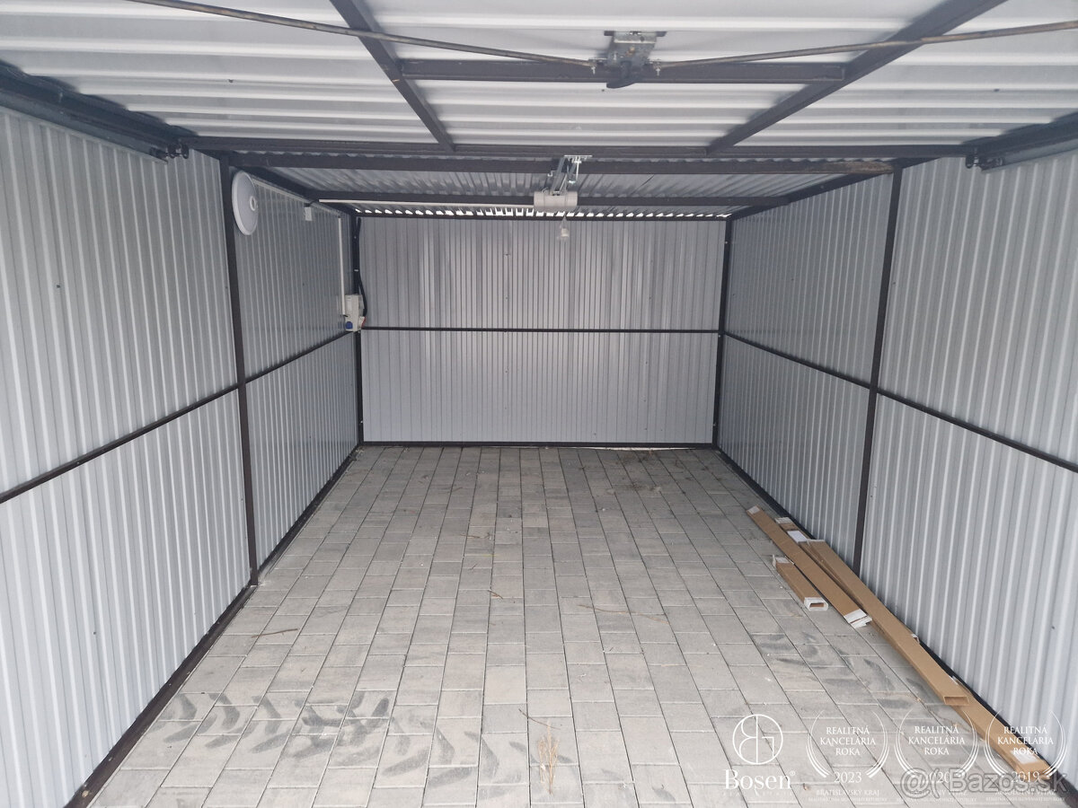 BOSEN | Nová plechová garáž, elektrické ovládanie, Hviezdosl - 6
