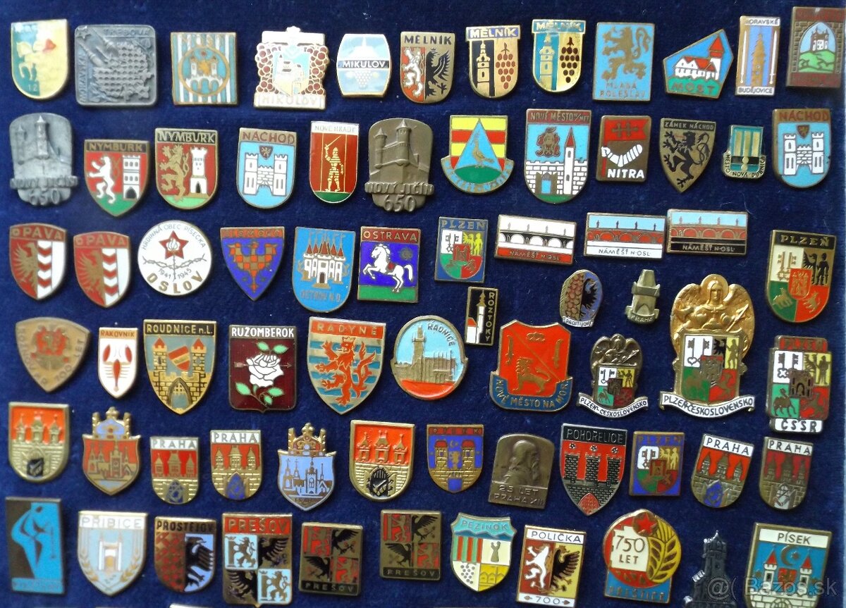 odznaky - heraldika, erby, hrady, zámky, ZOO, jeskyně, lázně - 6